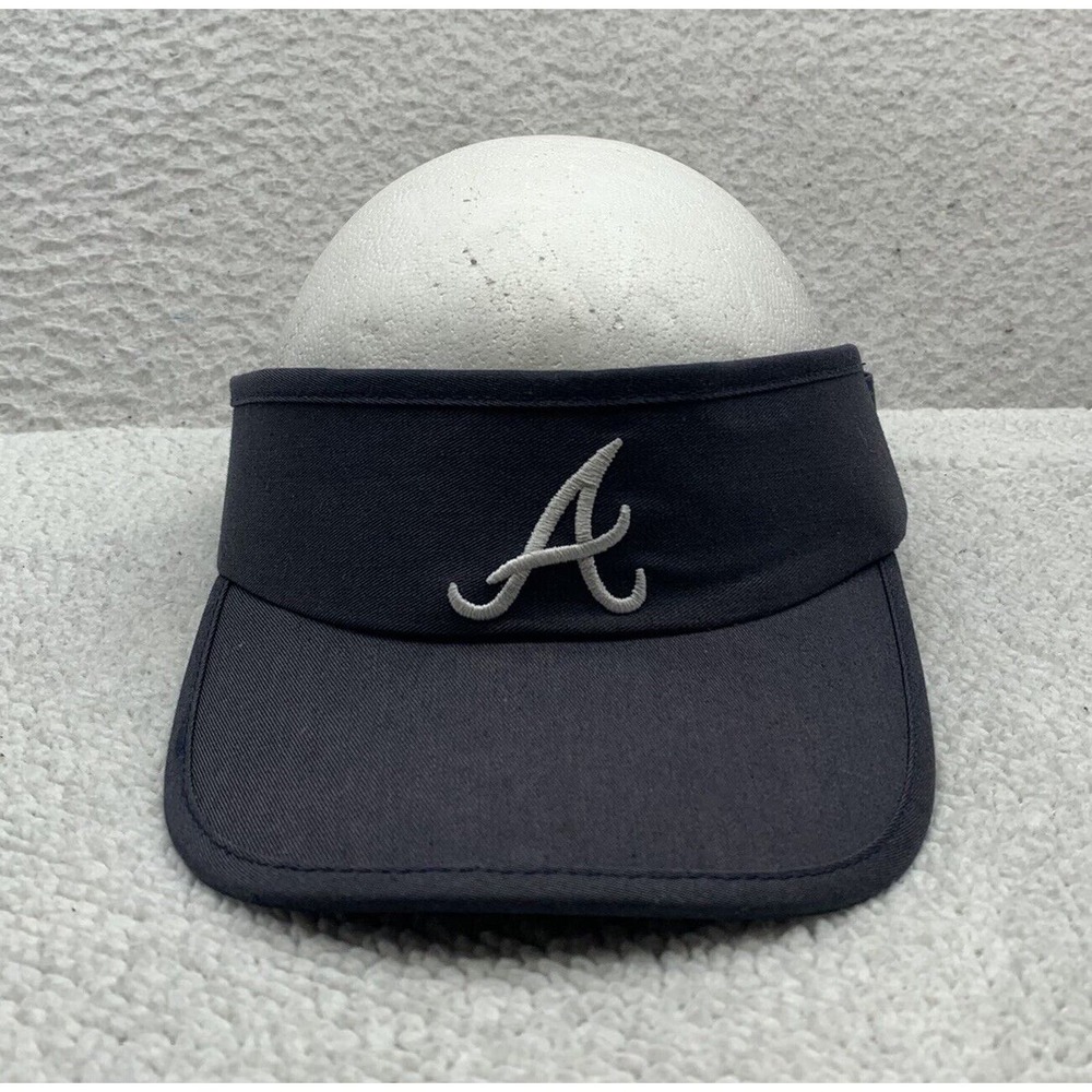 Twins Atlanta Braves Visor Adult XS Strap Back Official Merch Blue MLB Baseball
